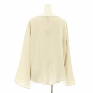 EVERYDAY I LIKE 24SS Sofia ジップスリーブ ブラウスシャツ プルオーバー 長袖 ベルスリーブ ベージュ 24051500803010