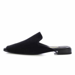 Le Talon レザースクエアトゥスリッパ サンダル ミュール サボ M 黒 23-192-820-5805-3-0 /TK