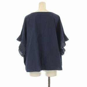 mizuiro ind mizuiroind ブラウス カットソー ドルマンスリーブ フリルスリーブ F 紺 ネイビー /OR
