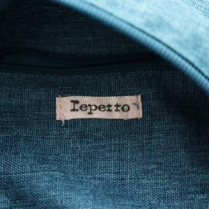 Repetto ハンドバッグ ロゴ ナイロン 青 ブルー /AN1