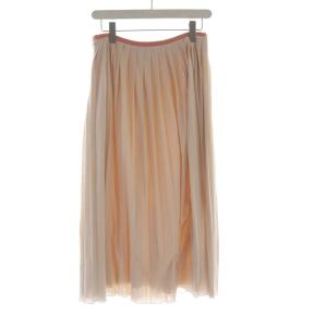 SEE BY CHLOE プリーツスカート ミモレ ロング M ピンクベージュ CHS18AJJ04090 /RO