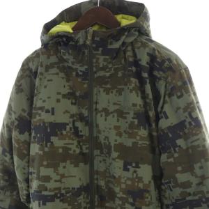 Columbia 中綿ジャケット フーディー 総柄 L カーキ PM5377 /RO