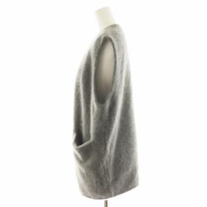 BALLSEY 23AW フラッフィーヤーン フロントオープンジレ ベスト S グレー 11-02-34-02001 /AN45