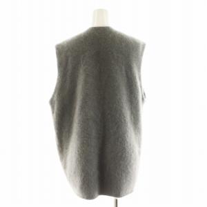 BALLSEY 23AW フラッフィーヤーン フロントオープンジレ ベスト S グレー 11-02-34-02001 /AN45