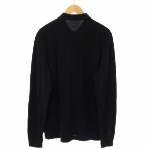 FRED PERRY Plain Fred Perry L/S Polo Shirt ポロシャツ 長袖 L 黒 M6006 /TK