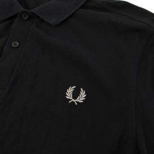 FRED PERRY Plain Fred Perry L/S Polo Shirt ポロシャツ 長袖 L 黒 M6006 /TK