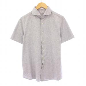 BARNEYS NEWYORK 鹿の子シャツ ポロシャツ 半袖 XL グレー 2060028 /KH