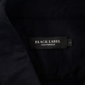 BLACK LABEL CRESTBRIDGE シャツ 長袖 チェック切替 コットン L ネイビー 51M21-821-28 /KH