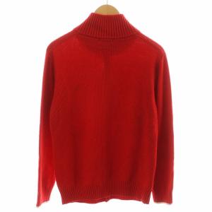 BURBERRY BLACK LABEL カーディガン ハイネック ロゴ刺繍 3 赤 レッド D1N15-814-15 /AN35