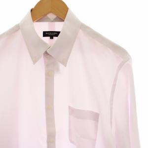 BLACK LABEL CRESTBRIDGE ワイシャツ ボタンダウンシャツ 長袖 ロゴ刺繍 LL 薄ピンク ライトピンク 51L07-821-12