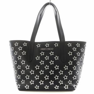 ソフィアS トートバッグ ハンドバッグ スター 星 パンチング レザー 黒 ブラック /AN5 D OH