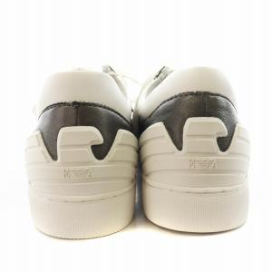 GIORGIO ARMANI スニーカー シューズ US10 チャコールグレー 白 ホワイト X3X043 XL484 /AN2