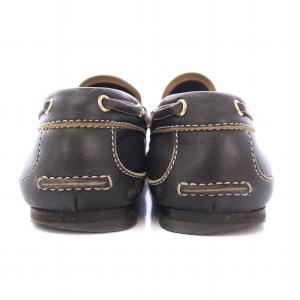 GUCCI ローカットシューズ スリッポン スクエアトゥ ローヒール レザー ホースビット 39.5 黒 ブラック