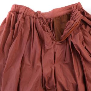 TOMORROWLAND マイクロタフタ ボリュームマキシスカート ロング フレア 36 赤 レッド 11050105931 /RO