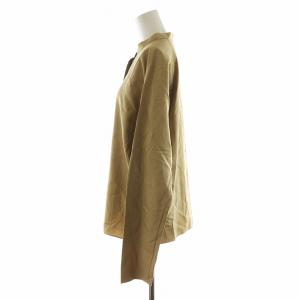 Theory シャツ ブラウス 長袖 絹 シルク混 L ベージュ 121678524 /AN32