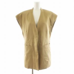23SS サテンオーバーベスト Satin Over Vest 38 ベージュ 123101106 /AN50