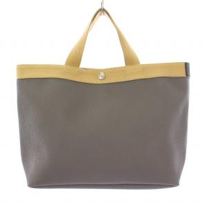 グラニ ゴールド 舟形トートバッグ グレー