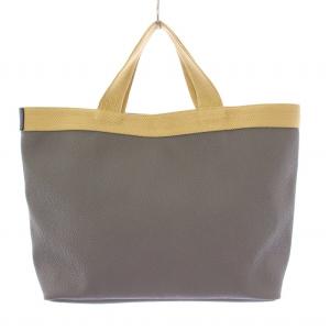 Hervé Chapelier グラニ ゴールド 舟形トートバッグ グレー