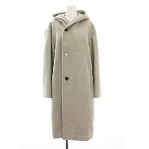 ロングコート カシミヤ ウール混 アウター 36 グレー 23-08-75-08406 /YM