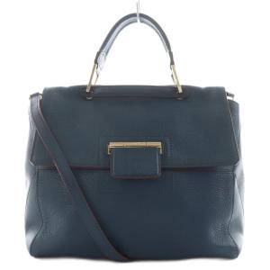 アルテーシア ARTESIA ハンドバッグ ショルダーバッグ 2way レザー 青 ブルー F6675