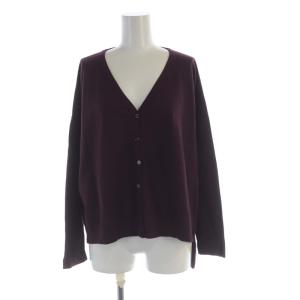 カーディガン ニット Vネック 長袖 M ボルドー 534602590750 /RO