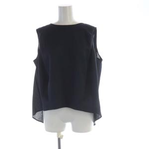 シャツ ブラウス ノースリーブ 13+ 紺 ネイビー TF19-40607 /RO