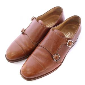 ダブルモンクシューズ 41 ブラウン