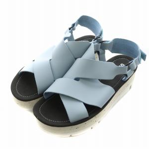 ウェッジサンダル ストラップ 37 水色 ライトブルー K201399-004 /AN12