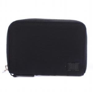 吉田カバン リフトウォレット 二つ折り財布 コンパクト ラウンドファスナー ロゴ ナイロン 黒 ブラック