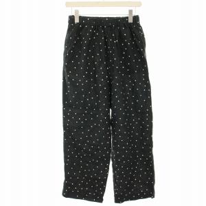 24SS リネンドットイージーパンツ ワイドパンツ 水玉 麻 M 黒 ブラック ベージュ DR45-24A104