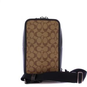 サリバンパック ブロックド ジグネチャー スリングパック ボディバッグ ベージュ