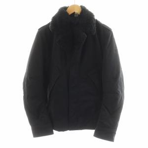 ジャケット ボア ナイロン アウター M 黒 ブラック /AN15