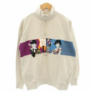 × 中村佑介 ASIAN KUNG-FU GENERATION繋がる 裏毛ハーフジップスウェット トレーナー