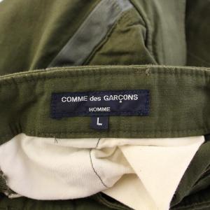 COMME des GARCONS HOMME カーゴパンツ サイドライン 切替 L カーキ