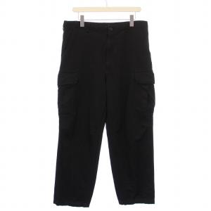 エステルツイルカーゴパンツ製品染 ジップフライ 無地 L ブラック HG-P004