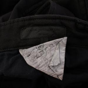 COMME des GARCONS HOMME エステルツイルカーゴパンツ製品染 ジップフライ 無地 L ブラック HG-P004