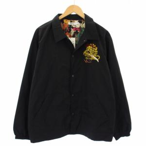石黒亜矢子 コーチジャケット 寅 刺繍 M 黒 016000277 /TK