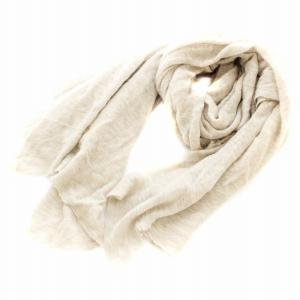 BOTTO GIUSEPPE ストール マフラー 大判 カットオフ カシミヤ ベージュ /KU