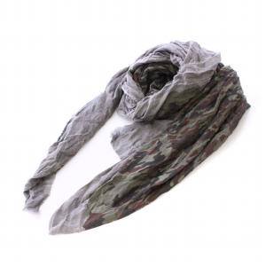 ストール ショール カモフラ 迷彩柄 グレー カーキ /KH