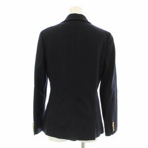 RALPH LAUREN テーラードジャケット ロゴ 金ボタン ウール アンゴラ混 カシミヤ混 11 紺 ネイビー BRRLHA2013