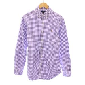 SLIM FIT STRETCH OXFORD ボタンダウンシャツ カジュアル 長袖 レギュラーカラー