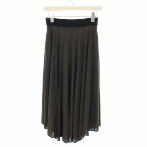 EPOCA スカート ロング フレア イージー 40 ダークグレー 黒 ブラック M5S41-194-56 /YT