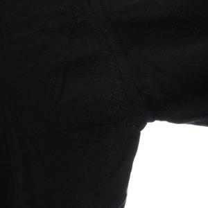 JOHN SMEDLEY ニット セーター カットソー ハイネック 半袖 コットン S 黒 /YM