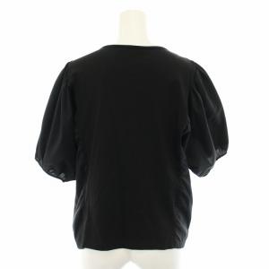 EPOCA カットソー ブラウス 半袖 切替 40 黒 ブラック M5P07-391-09 /YT