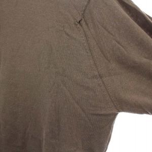 JOHN SMEDLEY ニット セーター カットソー ハイネック 半袖 コットン S グレージュ /YM