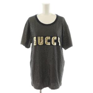 ×SEGA GUCCYロゴ Tシャツ S ゴールドカラー ブラック