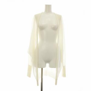 カーディガン シアー ドルマンスリーブ 長袖 X 白 M5759-155-01 /RR