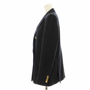 UNITED ARROWS W 6B ブレザー テーラードジャケット ダブル 金ボタン ウール 36 紺 ネイビー 1522-1444-2888