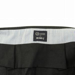BEAMS F 別注 IGARASHI TROUSER ウールマット 2プリーツ サイドアジャスター スラックス