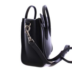 CELINE ラゲージ ナノショッパー ショルダーバッグ 2WAY ブラック